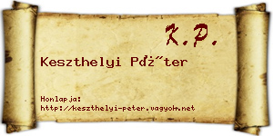 Keszthelyi Péter névjegykártya
