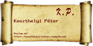 Keszthelyi Péter névjegykártya